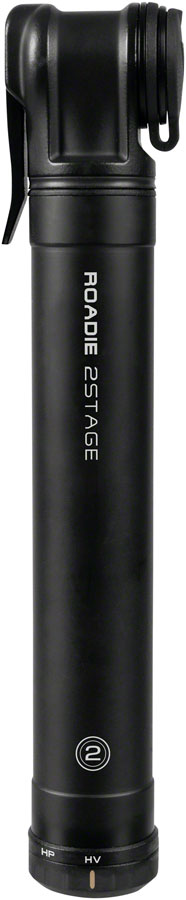 Topeak Roadie Mini Pump - 2Stage 160psi Black Frame Pump Topeak   