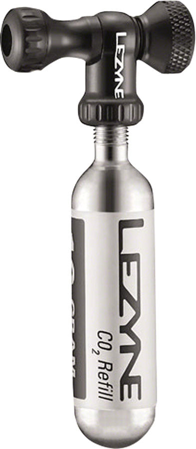 Lezyne Control Drive C0-2 Inflator Slip-fit Shcrader/Presta includes 16g cartridge Neoprene Sleeve BLK CO2 Inflators/Cartridges Lezyne   