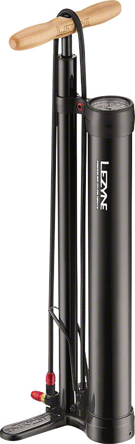 Lezyne Pressure Overdrive Floor Pump: Black Floor Pumps Lezyne   