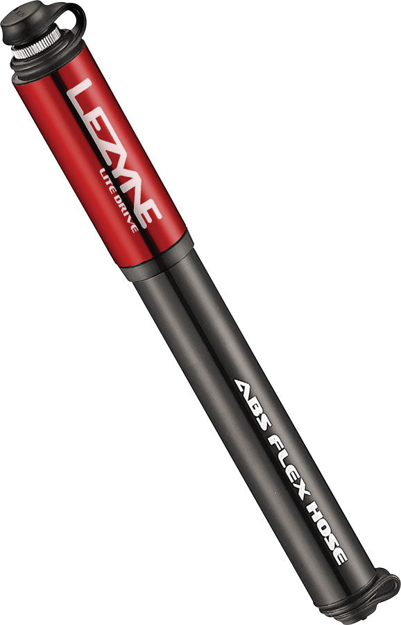 Lezyne Lite Drive Frame Pump: Small Gloss Red Frame Pump Lezyne   