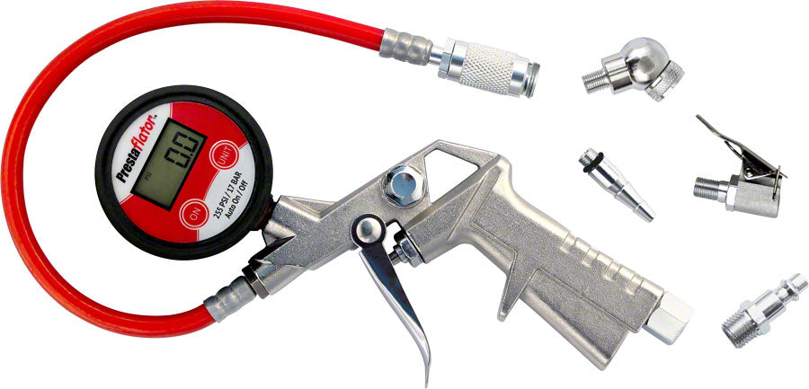 Prestacycle Prestaflator Pro Digital Presta/Schrader Bicycle Inflation Tool Air Compressor Tools Prestacycle   