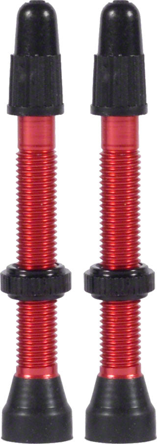 WTB Aluminum TCS Tubeless Valves: 34mm Red Pair Tubeless Valves WTB   