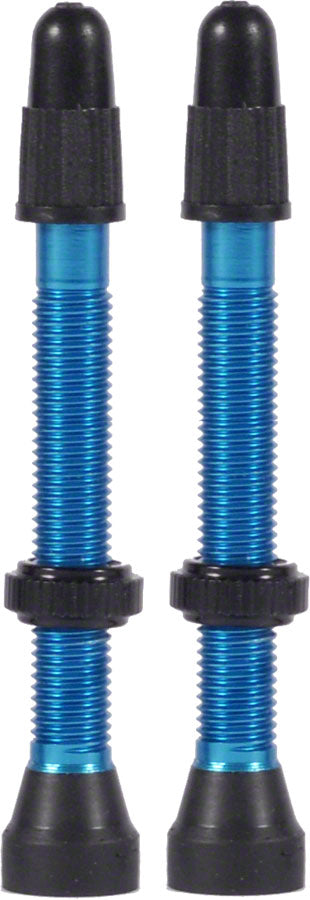 WTB Aluminum TCS Tubeless Valves: 46mm Blue Pair Tubeless Valves WTB   