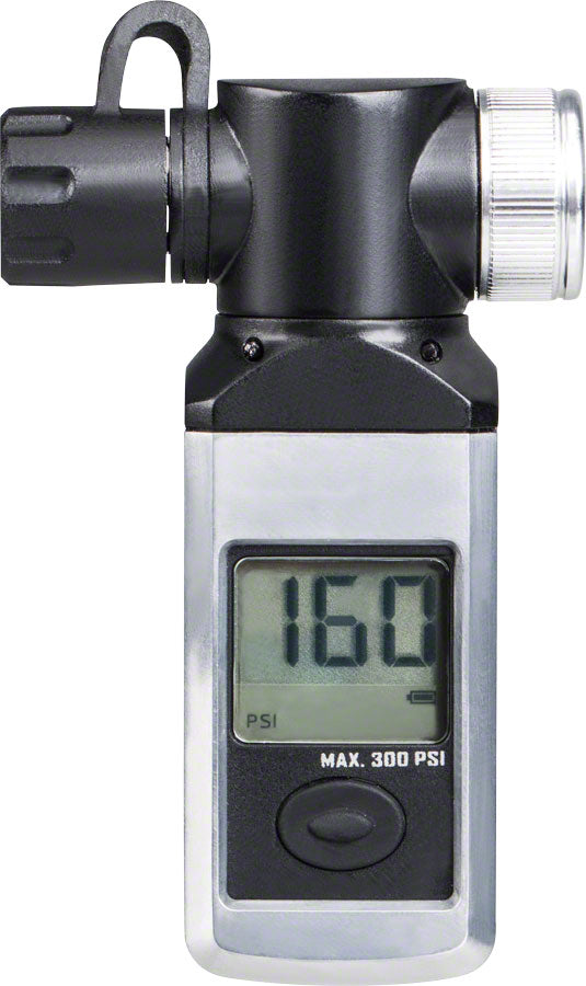 Topeak Shuttle Gauge Digital: Black/Silver Pressure Gauge Topeak   