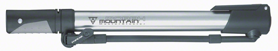 Topeak Mountain Morph Mini Pump - 160psi Silver/Black Frame Pump Topeak   