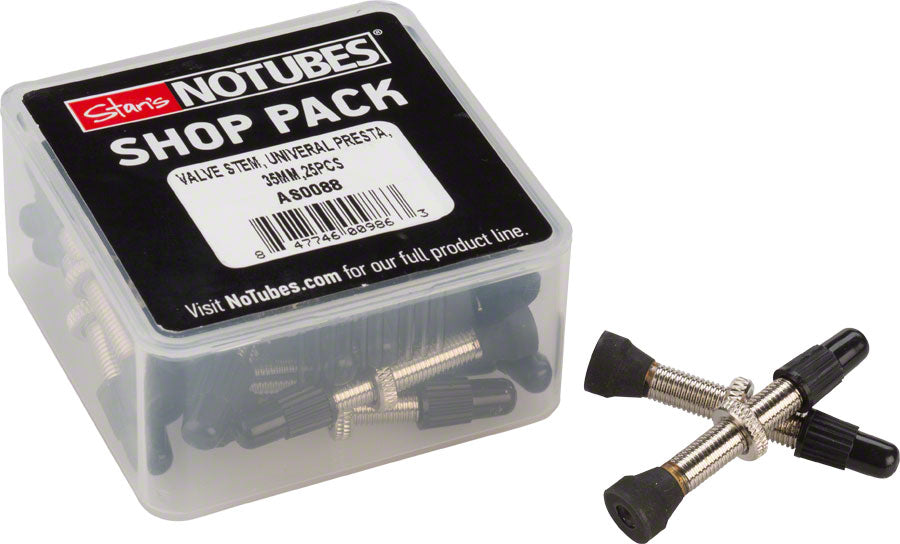 Stans NoTubes Brass Valve Stems - 35mm 25-pack Tubeless Valves Stans No Tubes   