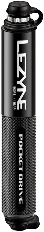 Lezyne Pocket Drive Frame Pump: Black Frame Pump Lezyne   