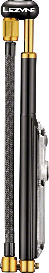 Lezyne Digital Shock Drive Pump 350 psi with zero-loss chuck head Black/Gold Shocks Pumps Lezyne   