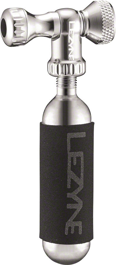 Lezyne Control Drive Co2 16 gram cartridge machined Slip Fit Chuck Silver CO2 Inflators/Cartridges Lezyne   