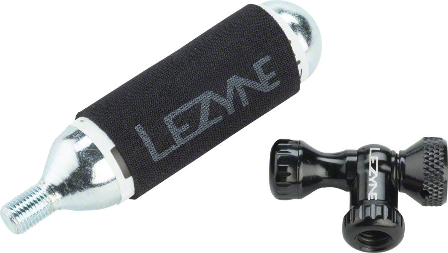 Lezyne Control Drive Co2 25 gram cartridge machined Slip Fit Chuck BLK CO2 Inflators/Cartridges Lezyne   