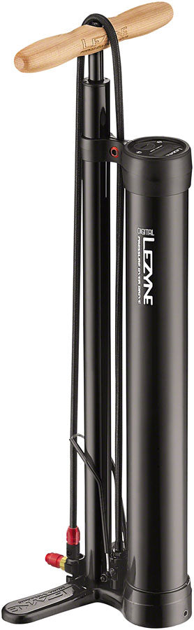 Lezyne Digital Pressure Over Drive: ABS-1 Chuck Black Floor Pumps Lezyne   