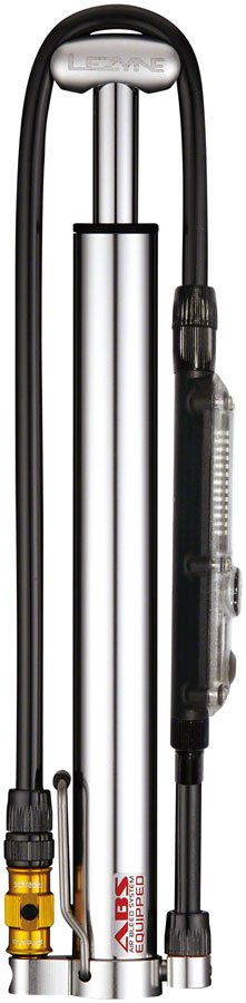 Lezyne Micro Floor Drive HVDG- High Volume Digital Gauge Frame Pump Silver Frame Pump Lezyne   