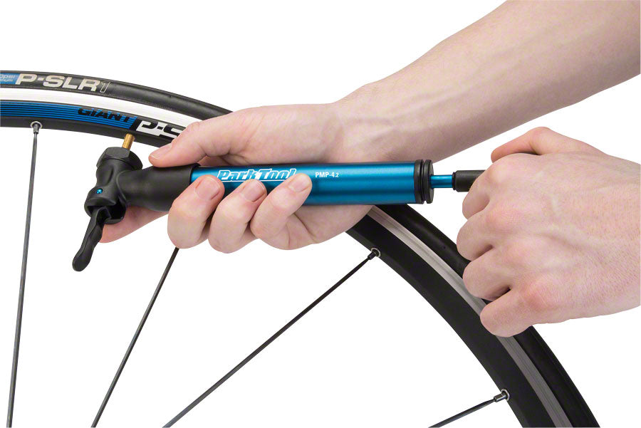 Park Tool PMP-4.2 Mini Pump Blue Frame Pump Park Tool   