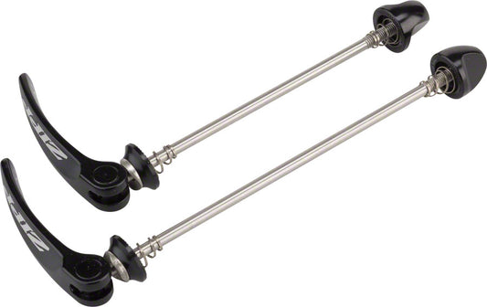 Zipp Tangente Quick Release Skewer Set - 100mm/130mm Stainless Steel BLK With Silver Logo QR Skewers Zipp Speed Weaponry   