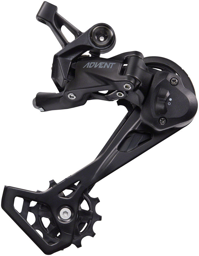 microSHIFT ADVENT Rear Derailleur - 9 Speed Long Cage Black With Clutch Rear Derailleurs microSHIFT   