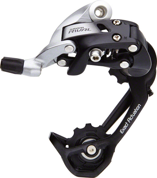 SRAM Rival 22 WiFli Rear Derailleur - 11 Speed Medium Cage Black/Silver Rear Derailleurs SRAM   