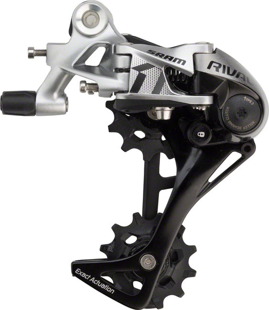 SRAM Rival 1 Rear Derailleur - 11 Speed Long Cage Black/Silver Rear Derailleurs SRAM   
