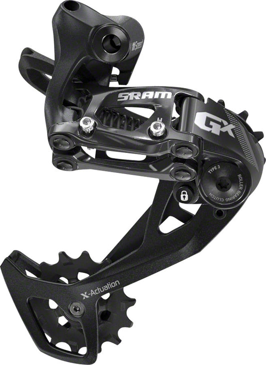 SRAM GX Rear Derailleur - 11 Speed Medium Cage Black 2x With Clutch Rear Derailleurs SRAM   