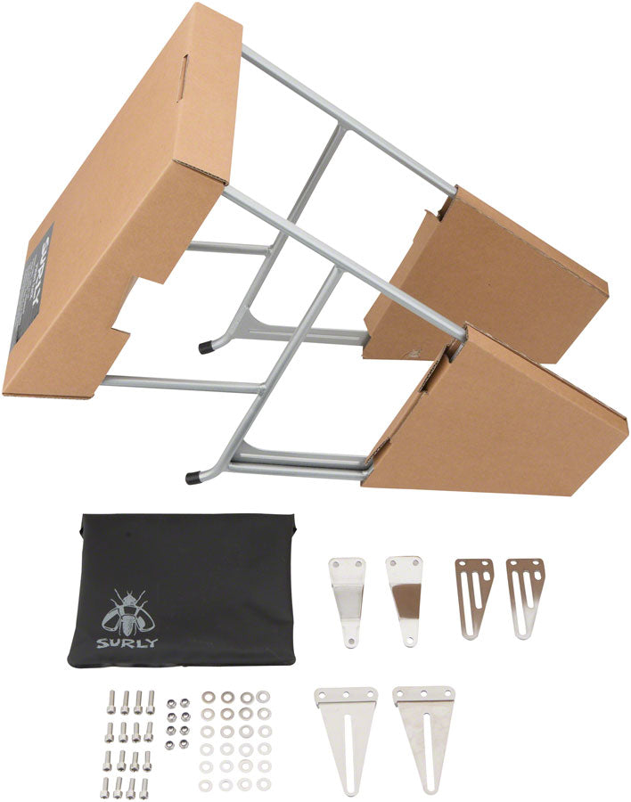 Surly CroMoly Front Rack 2.0: Silver Front Mount Rack Surly   