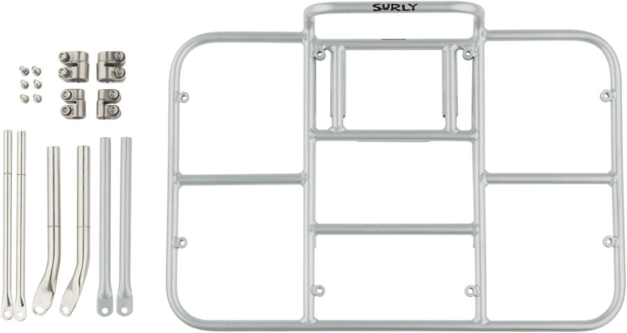 Surly 24-Pack Rack Front Rack - Steel Silver Front Mount Rack Surly   