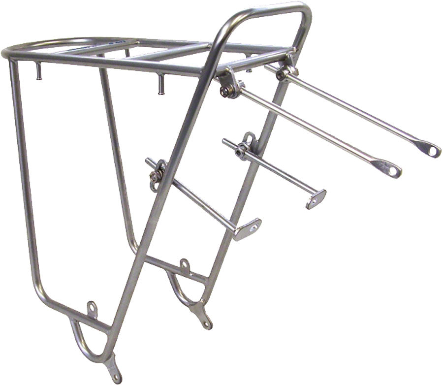 Nitto Mt-Campee Rear Mount Bicycle Rack: Silver Rear Mount Rack Nitto   