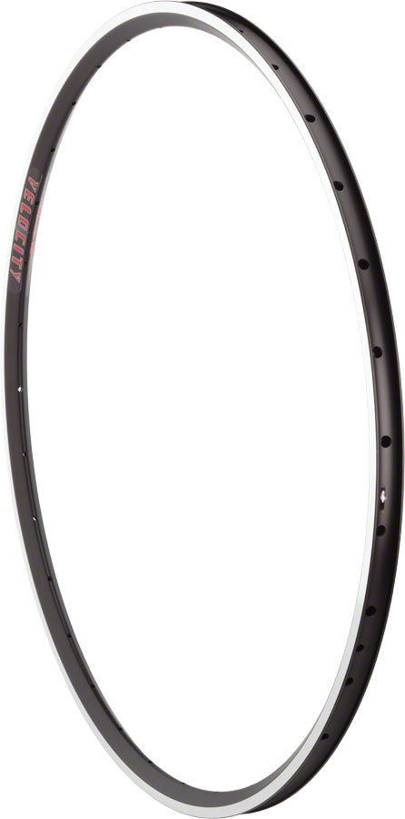 Velocity A23 Rim - 700 Rim Black/Silver 28H Clincher Rims Velocity   