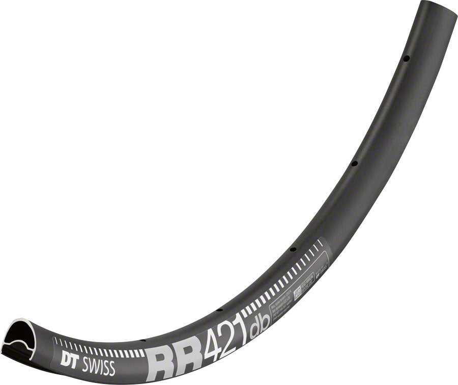 DT Swiss RR 421 Rim - 700 Disc Black 28H Asymmetric Rims DT Swiss   