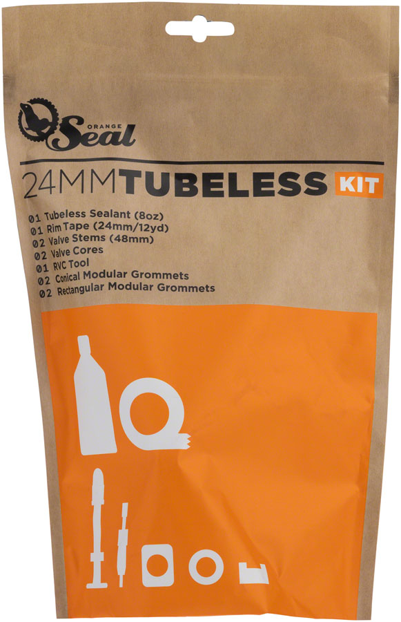 Orange Seal Tubeless Conversion Kit - 24mm Rim Tape Tubeless Tape Orange Seal   