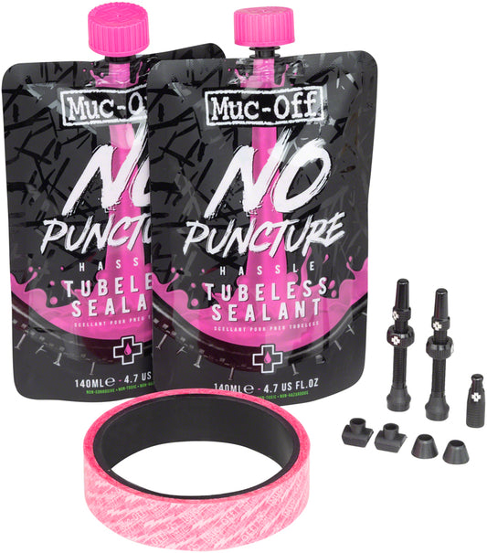 Muc-Off Ultimate Tubeless Kit - XC/Gravel 25mm Tape 44mm Valves Tubeless Accessories Muc-Off   