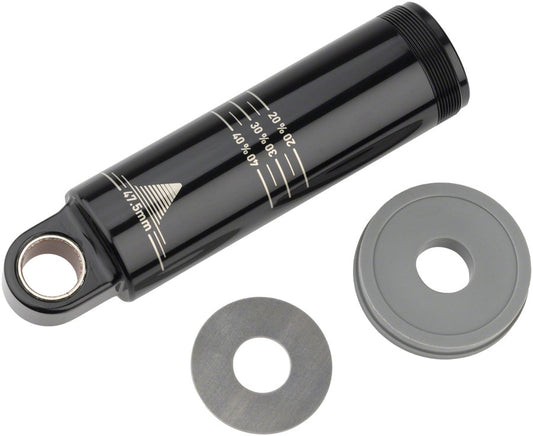 RockShox Rear Shock Damper Body - Standard Eyelet 47.5mm w/ Hydraulic Bottom Out 7.5mm Travel Spacer Super Deluxe C1+ 2023+ Rear Shock Part RockShox   
