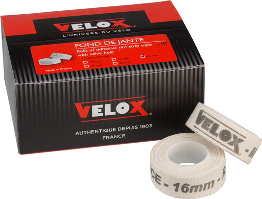 Velox 10mm Cloth Rim Tape Box/10 Rim Strips and Tape Velox   