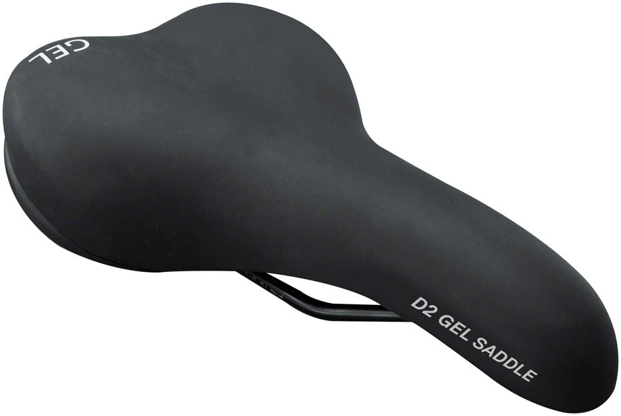 Delta D2 Comfort Gel Saddle - Steel Black Saddles Delta   