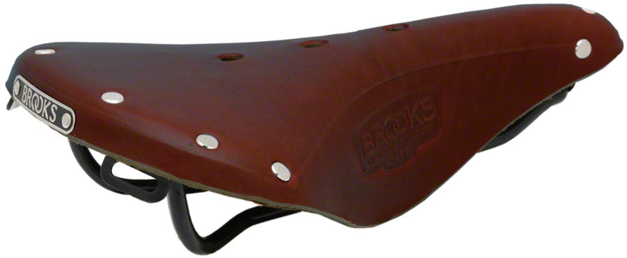 Brooks B17 Standard Saddle - Steel Antique Brown Mens Saddles Brooks   