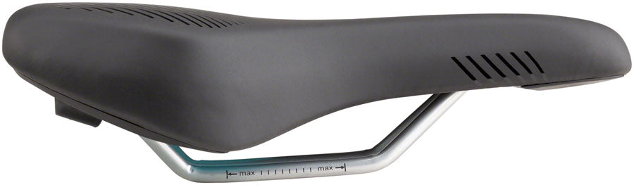 MSW SDL-164 Spin Fitness Saddle - Steel Black Saddles MSW   