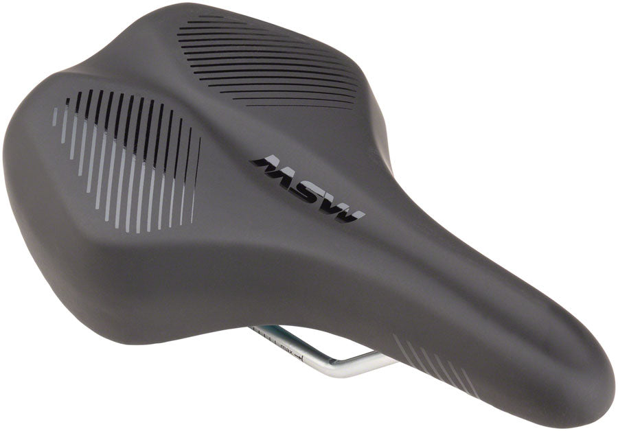 MSW SDL-164 Spin Fitness Saddle - Steel Black Saddles MSW   