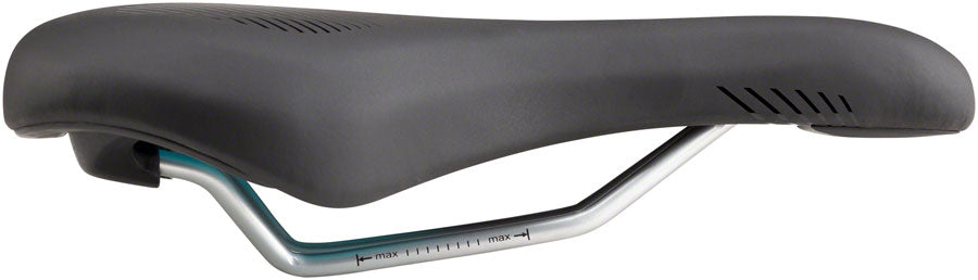MSW SDL-173 Spin Fitness Saddle - Steel Black Saddles MSW   