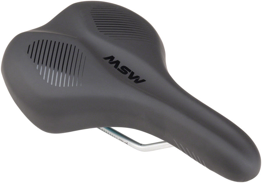 MSW SDL-173 Spin Fitness Saddle - Steel Black Saddles MSW   