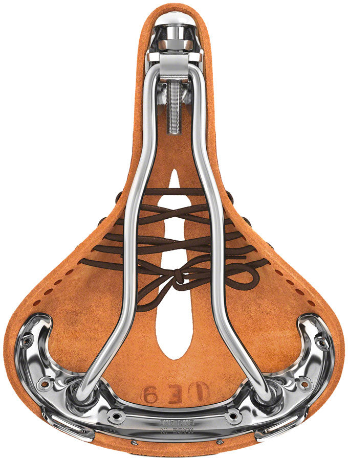 Brooks B17 Carved Saddle - Steel Honey Saddles Brooks   