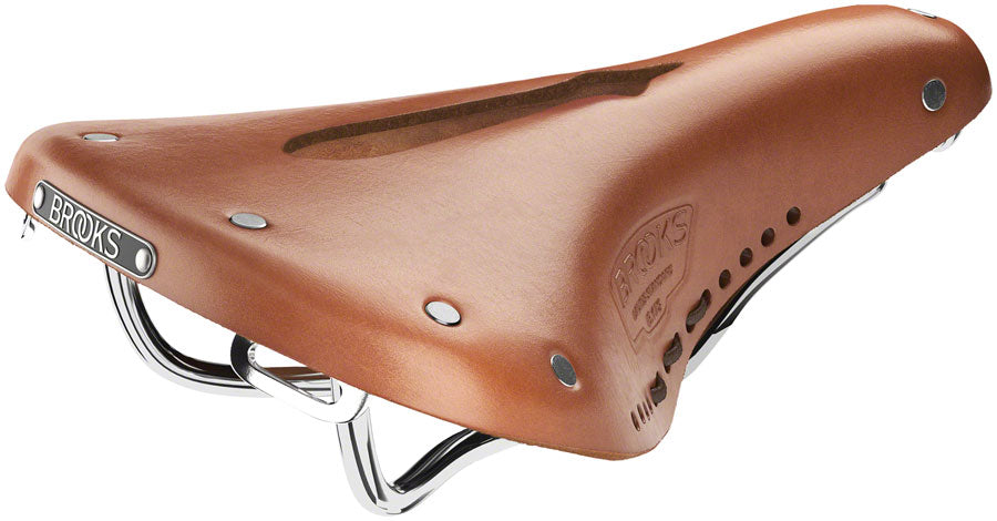 Brooks B17 Carved Saddle - Steel Honey Saddles Brooks   