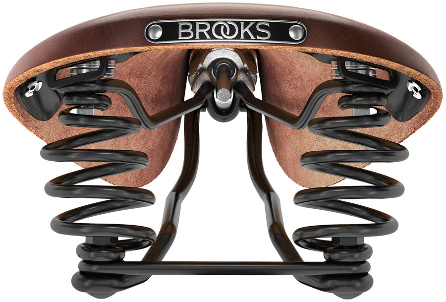 Brooks Flyer Saddle - Steel Antique Brown Saddles Brooks   