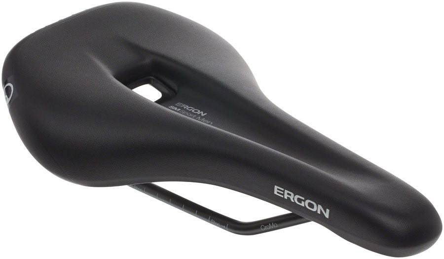 Ergon SM Sport Saddle - Chromoly Black Mens Medium/Large Saddles Ergon   