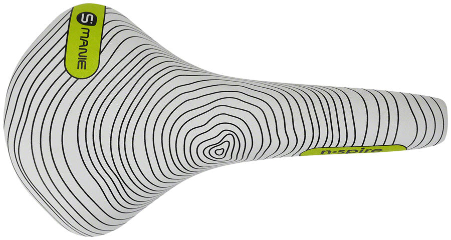 Smanie N.Spire Saddle - Chromoly Microfiber White 146 Saddles Smanie   