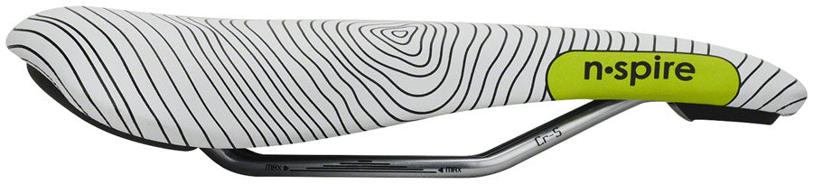 Smanie N.Spire Saddle - Chromoly Microfiber White 146 Saddles Smanie   