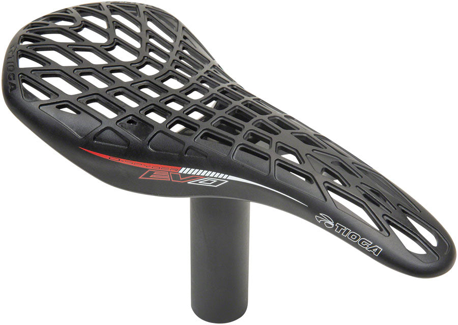 Tioga D-Spyder Evo BMX Seat - Pivotal Black Saddles Tioga   