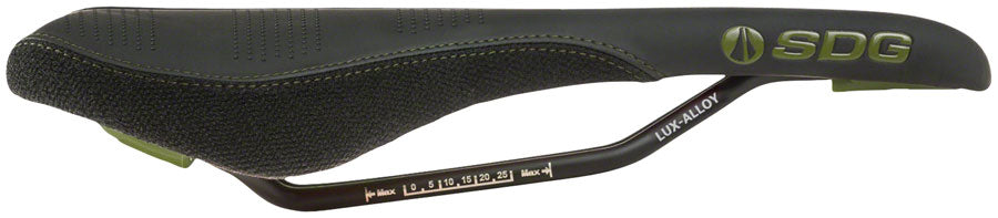 SDG Radar Saddle - Lux-Alloy Black/Olive Green Saddles SDG   