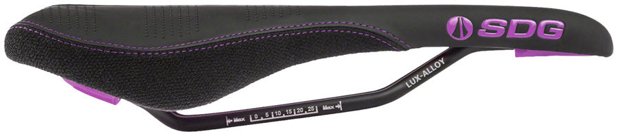 SDG Radar Saddle - Lux-Alloy Black/Purple Saddles SDG   