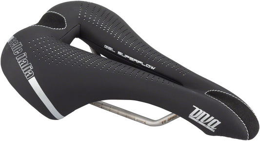 Selle Italia Diva Gel Superflow Saddle - Titanium Black Womens L3 Saddles Selle Italia   
