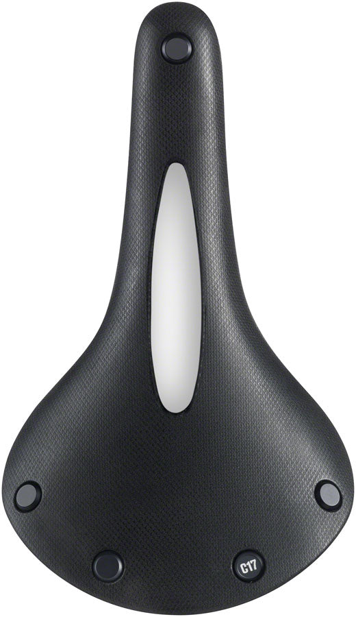 Brooks C17 Carved All Weather Saddle - Steel Black Mens Saddles Brooks   