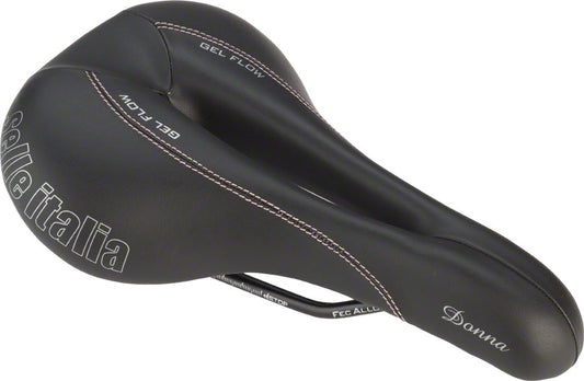 Selle Italia Donna Gel Flow Saddle - Manganese Black Womens L2 Saddles Selle Italia   