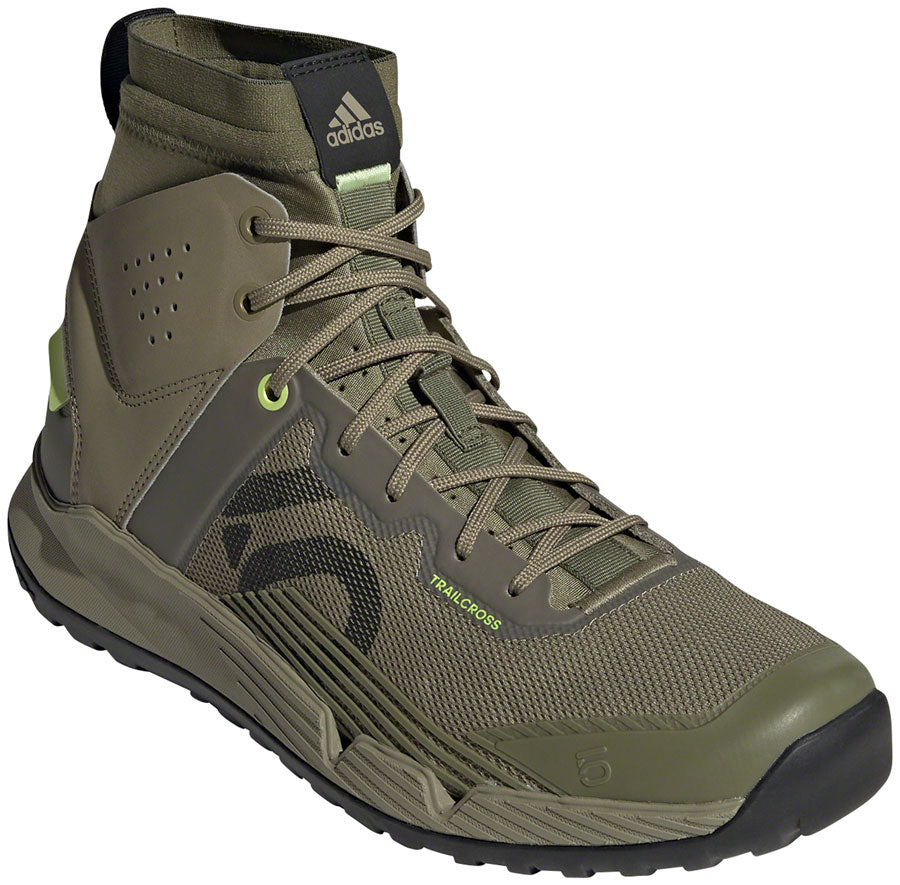 Five Ten Trailcross Mid Pro Flat Shoes - Mens Orbit Green/Core BLK/Pulse Lime 10.5 Shoes and Insoles Five Ten   